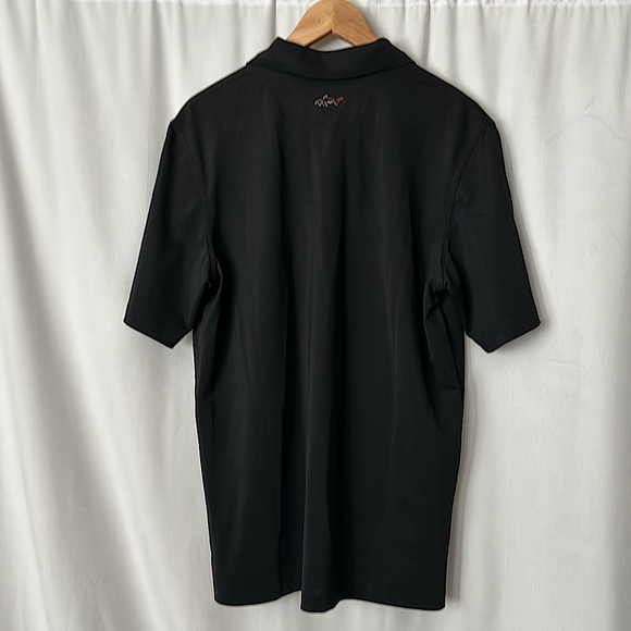 Greg Norman NWT Black Play Dry Short Sleeve Polo Shirt **Size M** - Picture 2 of 3